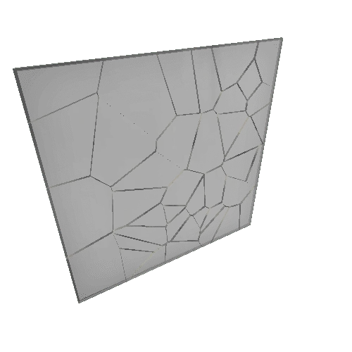 Breakable Window Square x40 Fractured